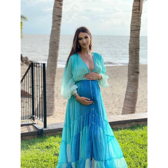 Rococo Sands Lurex Maxi Dress - Picture 1 of 6